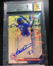 Marketplace image: BGS 9/10 Vladimir Guerrero Jr. 2016 Topps Bowman’s Best Superfractor Auto #d 1/1