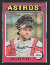 Marketplace image: 2024 Topps Heritage Yainer Diaz #512 Chrome Superfractor 1/1
