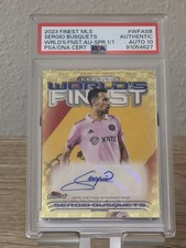 Marketplace image: 2023 Topps Finest MLS Sergio Busquets 1/1 AUTO SUPERFRACTOR PSA AUTO 10