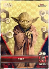 Marketplace image: Topps Star Wars Finest Yoda Gold Superfractor 1/1 Revenge of the Sith