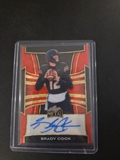 Marketplace image: Brady Cook Auto 1/1 2025 Leaf Football Card Missouri Red Flood Superfractor