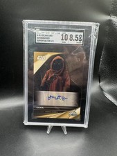 Marketplace image: Topps Star Wars Chrome Black Jawa Auto 1/1 Superfractor