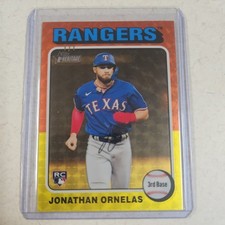 Marketplace image: 2024 Topps Heritage Jonathan Ornelas  1/1 Superfractor ROOKIE RANGERS (NYY)