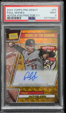 Marketplace image: 2024 TOPPS PRO DEBUT HOTD FOILFRACTOR #PS PAUL SKENES 1/1 PSA 9 RC SUPERFRACTOR