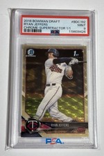 Marketplace image: 2018 Bowman Draft Ryan Jeffers 1st Bowman Superfractor 1/1 PSA 9!