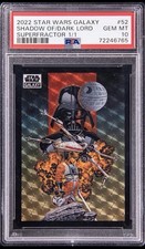 Marketplace image: 2022 Star Wars Galaxy Shadow Of  Dark Lord Darth Vader Superfractor PSA 10 1/1