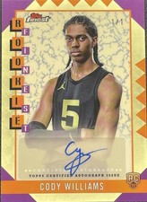 Marketplace image: 2024-25 Topps Finest Cody Williams- Rookie Finest Superfractor Auto 1/1 Offers✅