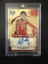 Marketplace image: 2025/26 Topps Bowman U Best Kiyan Anthony GOLD Autographed Superfractor 1/1 RARE
