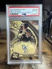 Marketplace image: 2024 Bowman's Best Best of 2024 Rikuu Nishida Auto Superfractor 1/1 PSA 10