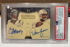 Marketplace image: 2024 Topps Finest Superfractor 1/1 CJ Stroud & Warren Moon Dual AUTO PSA Mint 9