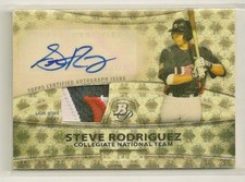Marketplace image: Steve Rodriguez 2010 Bowman Platinum Patch RC Autograph Auto Superfractor #d 1/1