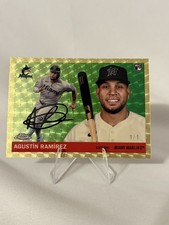 Marketplace image: 2025 Topps Chrome Platinum Anniversary Superfractor Agustín Ramírez 1/1 Marlins