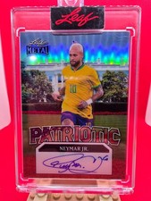 Marketplace image: 2025 Leaf Metal Patriotic Neymar Jr Auto 1/1 Encased USA World Cup Superfractor