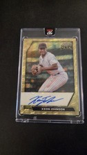 Marketplace image: 2026 Leaf Metal Baseball Keon Johnson Auto Super Prismatic Gold Superfractor /1