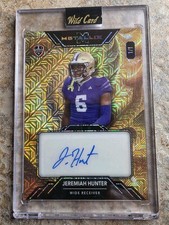 Marketplace image: 2025 Wild Card Metallix RC Jeremiah Hunter AUTO 1/1 SSP GOLD SUPERFRACTOR