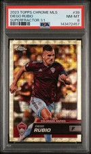 Marketplace image: 2023 Topps Chrome MLS #39 Diego Rubio Superfractor 1/1 PSA 8 NM-MT