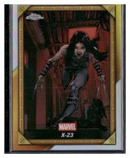 Marketplace image: 2025 Topps Chrome Marvel Deadpool #CB-18 X-23 Topps Comic Book Gold SuperFractor