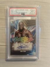 Marketplace image: 2025 Topps Chrome WWE Oba Femi #FSA-OF Future Stars Auto Superfractor 1/1
