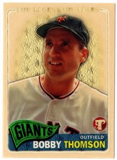 Marketplace image: BOBBY THOMSON 2005 Topps Pristine Legends SuperFractor 1/1 #40 SSP GIANTS