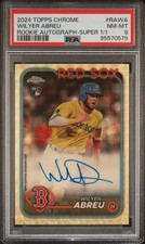 Marketplace image: 2024 Topps Chrome Wilyer Abreu Rookie Auto Superfractor 1/1 PSA 8