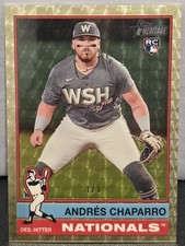 Marketplace image: 2025 Topps Heritage Andres Chaparro Superfractor 1 of 1 RC #418 Beauty-Read