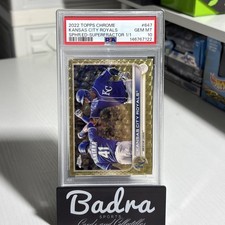Marketplace image: 2022 Topps Chrome Sapphire #647 Kansas City Royals 1/1 Superfractor PSA 10 GEM