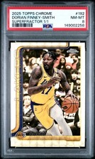 Marketplace image: 2025 Topps Chrome #192 Dorian Finney-Smith Superfractor 1/1 PSA 8 Lakers