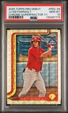 Marketplace image: 2025 Topps Pro Debut JJ Wetherholt RC Chrome Superfractor 1/1 PSA 10 Gem Mint