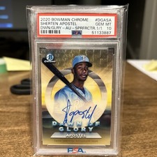Marketplace image: 2020 Bowman Chrome Sherten Apostle Super Fractor 1/1