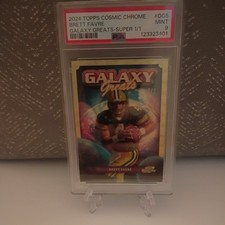 Marketplace image: Topps 2024 Cosmic Chrome Brett Favre Galaxy Greats SuperFractor 1/1 GG-5 PSA 9
