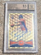 Marketplace image: 2012 Topps Chrome Superfractor Rookie Brock Osweiler 1/1 Bgs 9.5 Auto 10! Gem