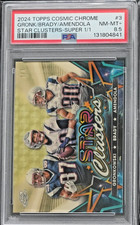 Marketplace image: 2024 Topps Cosmic Chrome Superfractor 1/1 Brady, Gronkowski Amendola PSA 8.5