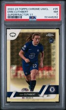 Marketplace image: Erin Cuthbert 2022 Topps Chrome SUPERFRACTOR 1/1 Rookie RC PSA 7 Chelsea 1 OF 1