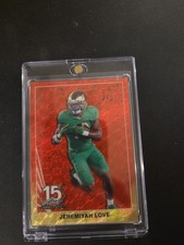 Marketplace image: 2025 Leaf 15th Anniversary NSCC Jeremiyah Love 1/1 Red Flood Superfractor