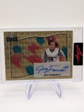 Marketplace image: 2025 Leaf Metal Independence Day 1/1 SUPERFRACTOR Joy Fawcett Rocket Pop Auto