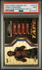 Marketplace image: 2024 Topps Chrome UFC Jared Cannonier Tale of the Tape Superfractor 1/1 PSA 9
