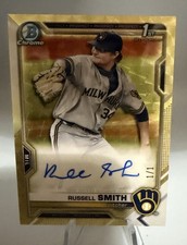 Marketplace image: 2021 Bowman Draft Superfractor Auto 1/1 Russell Smith CDA-RS
