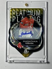 Marketplace image: 2023 Bowman Platinum Masataka Yoshida RC Auto Superfractor SSP Rookie 1/1