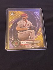 Marketplace image: REID DETMERS 2022 Topps Bowman Platinum Gold 1/1 Superfractor #33 RC ANGELS