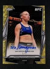 Marketplace image: 2026 Topps Chrome UFC BAV-RN ROSE NAMAJUNAS Base Autograph Superfractor 1/1