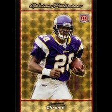 Marketplace image: 2007 Bowman Chrome Adrian Peterson RC #BC65 Superfractor 1/1 (Read)