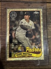 Marketplace image: 2024 Yuki Matsui Topps Update Chrome Silver Superfractor 1/1 Padres Rookie RC