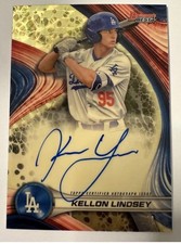 Marketplace image: 2024 Bowmans Best Kellon Lindsey SuperFractor  Rookie Auto Dodgers 1/1 True #1/1