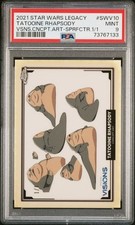Marketplace image: PSA 9 Topps Star Wars Legacy SuperFractor Concept Art Visions Tatooine Rhapsody