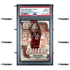 Marketplace image: 2024-25 Bowman U Best - #BB-14 Aiden Sherrell Rookie 1/1 SUPERFRACTOR PSA 10