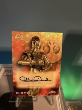 Marketplace image: Star Wars Topps Chrome 2025 C-3PO Autograph By Anthony Daniel’s SUPERFRACTOR 1/1