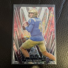 Marketplace image: Ethan Garbers 2024 Leaf Metal Football Superfractor 1 Of 1 Numbered Exclusive