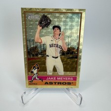 Marketplace image: 2025 Topps Heritage Baseball Jake Meyers Superfractor 1/1 Houston Astros #674