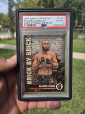 Marketplace image: 2024 TOPPS CHROME UFC KHAMZAT CHIMAEV BRICK BY BRICK SUPERFRACTOR 1/1 PSA 10