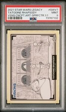 Marketplace image: PSA 9 Topps Star Wars Legacy SuperFractor Concept Art Visions Tatooine Rhapsody